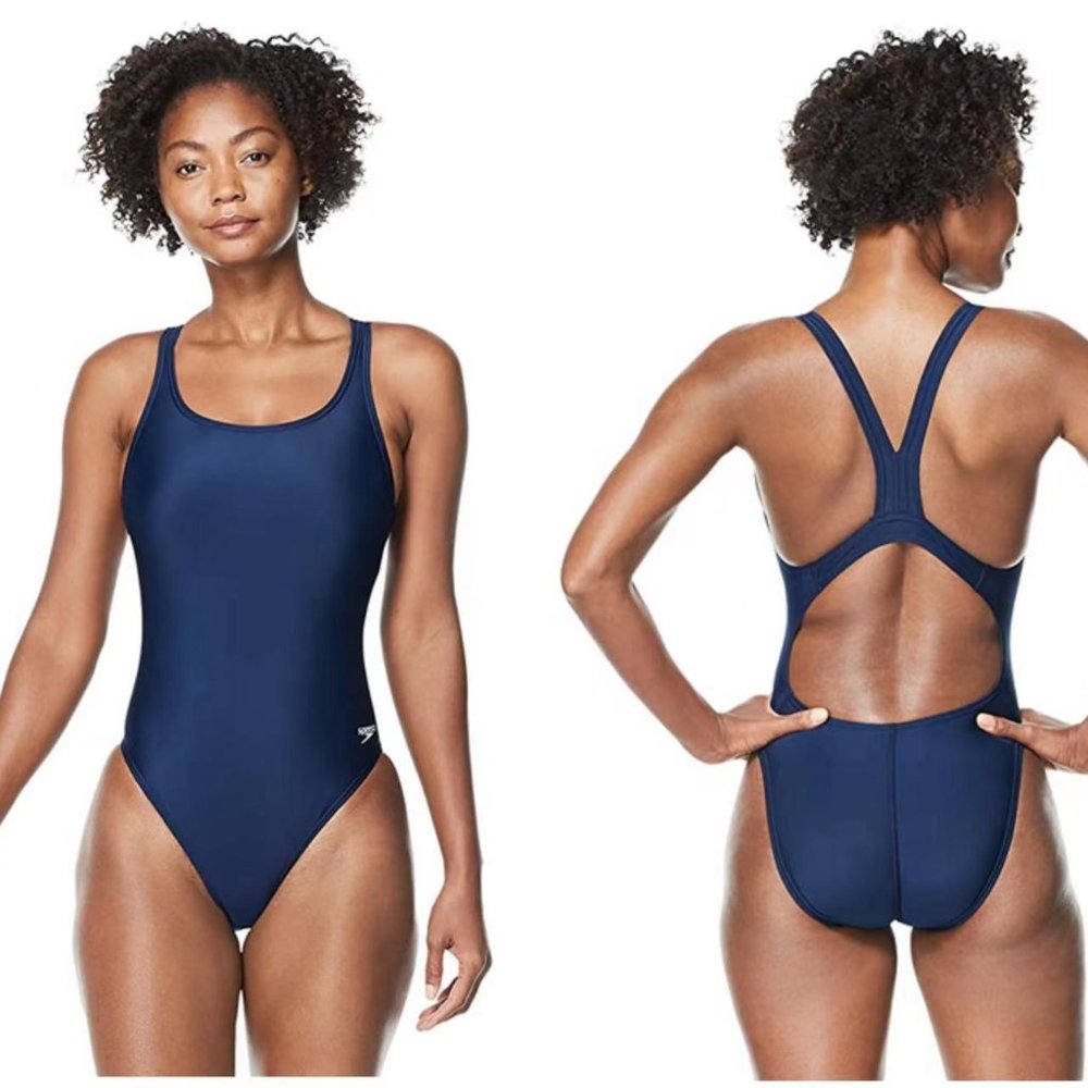 Speedo Women's Swimsuit One Piece Prolt Super Pro Solid Adult Navy 8/34